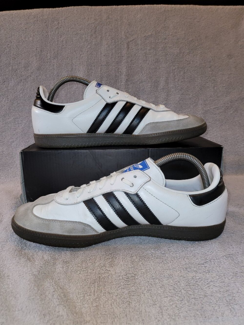 Adidas Samba OG Originals White Black Sneakers Mens Size 10 (#1041) - Picture 2 of 16